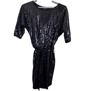 Karen Kane Black Sequined Dress Size Small